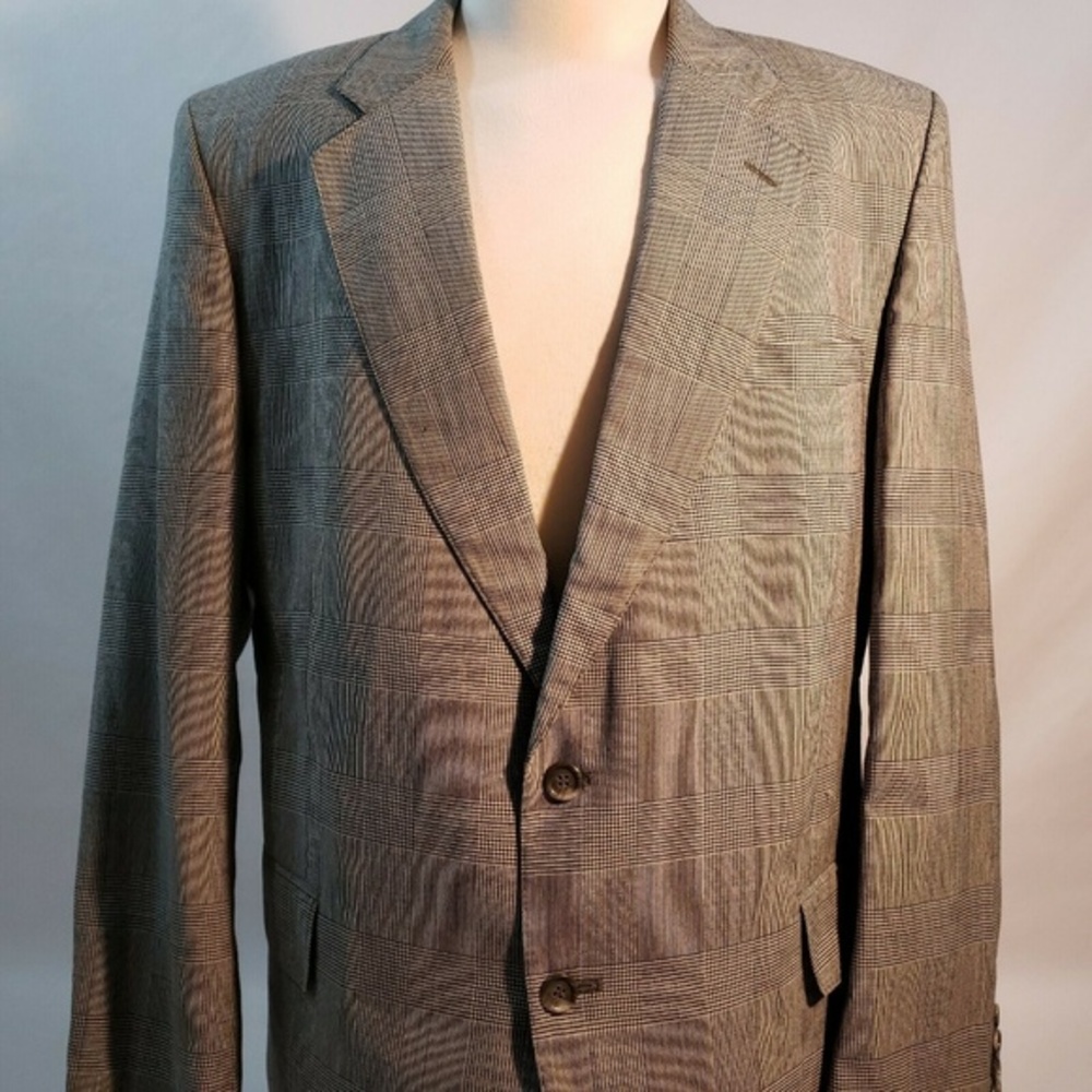Boston traders Mens Sport Coat Jacket Size 42L Sil - Picture 5 of 8
